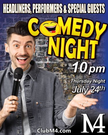 Comedy Night and Cougar Night Together Thursday Evening July 24th