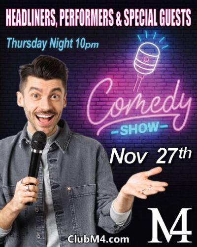 Comedy Night and Cougar Night Together Thursday Evening Nov 27th