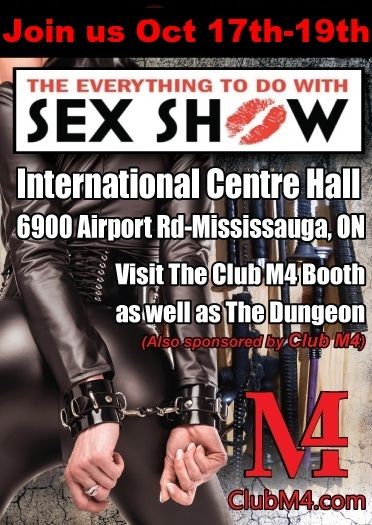 Taboo Presents The Everything To Do With Sex Show Oct 17th-Oct 19th