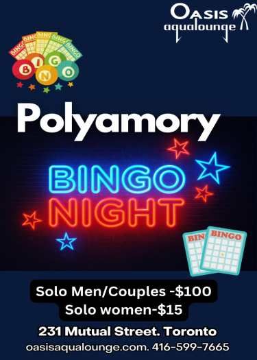 Polyamory Bingo Night - Wednesday August 6, 2025 @1pm-3am