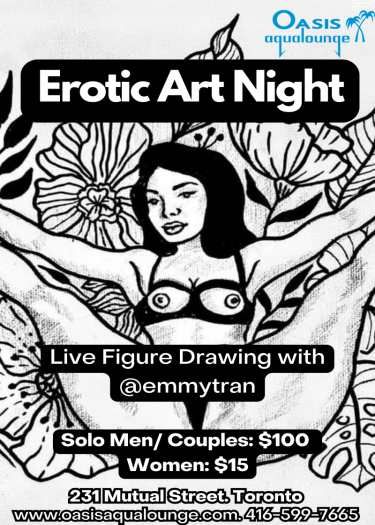 Erotic Art Night - Thursday August 14, 2025 @1pm-3am