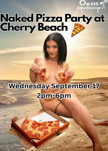 Naked Pizza Party at Cherry Beach - Wednesday September 17, 2025