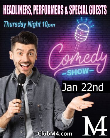 Comedy Night and Cougar Night Together Thursday Evening Jan 22nd