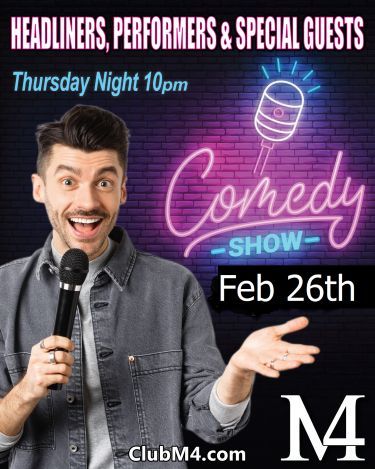 Comedy Night and Cougar Night Together Thursday Evening Feb 26th