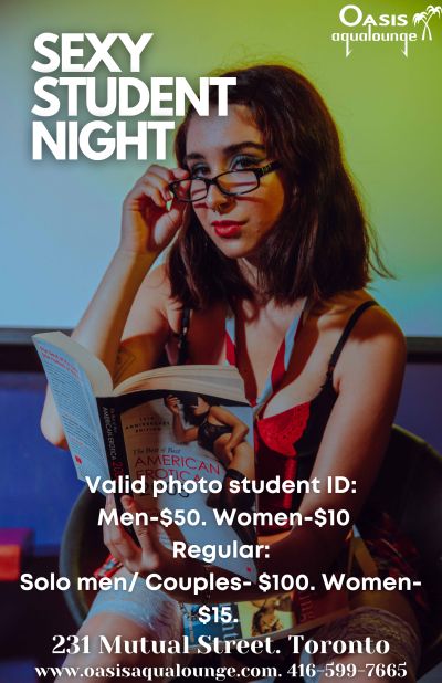 Sexy Student Night - Monday Sep 14
