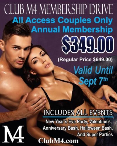 Couples VIP Annual Membership Deal Now Extended Until Sept 7th 2026. Membership ...